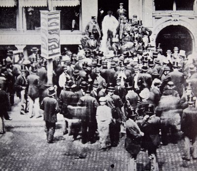 New York Gold Exchange, 1863 door American Photographer